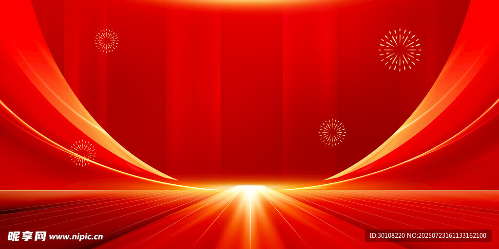 红色背景
