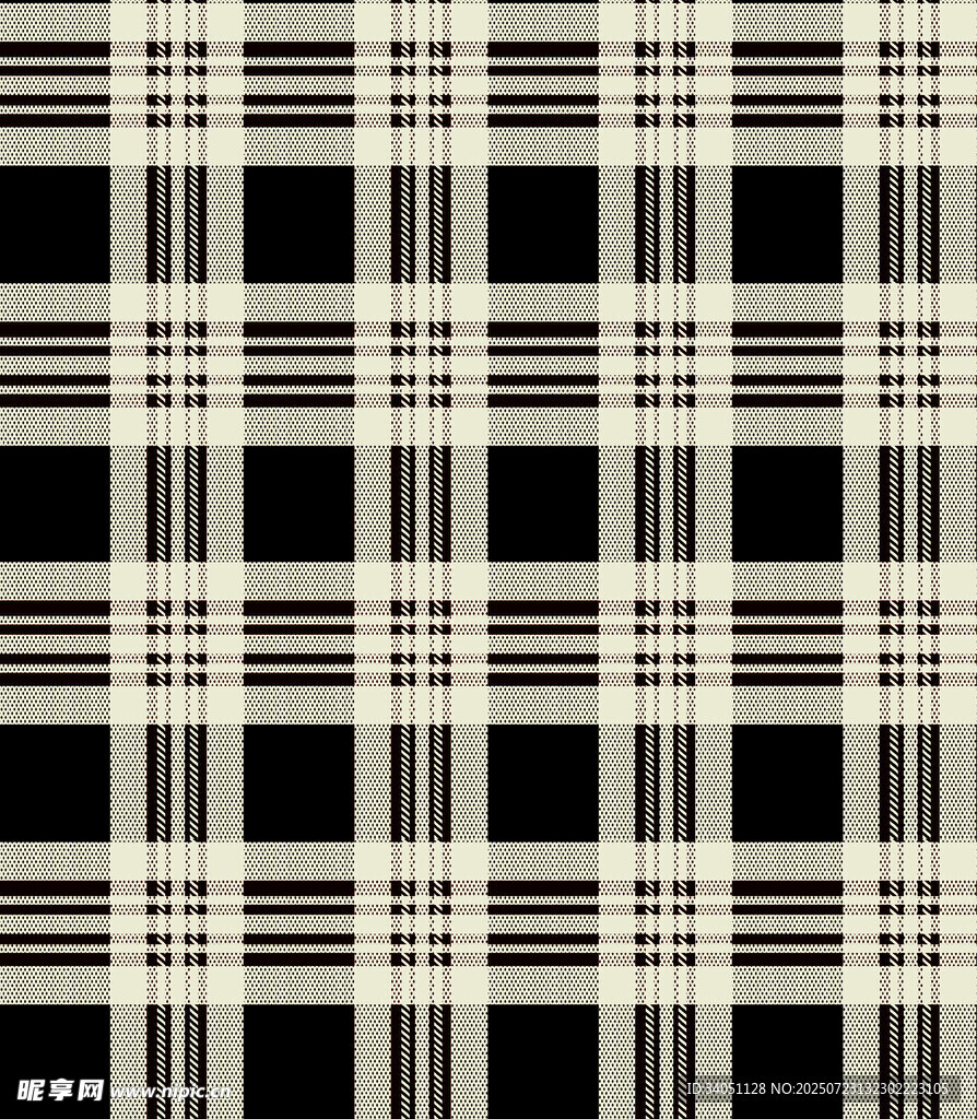 矢量黑白格子图案纹理