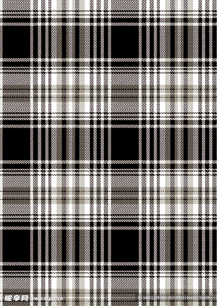 矢量黑白格纹简约图案背景