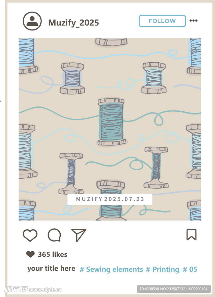 四方连续 线轴图案