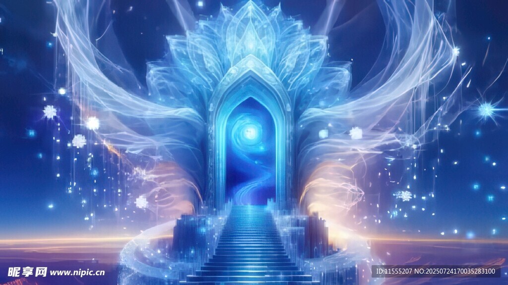 梦幻冰雪之门奇幻景象