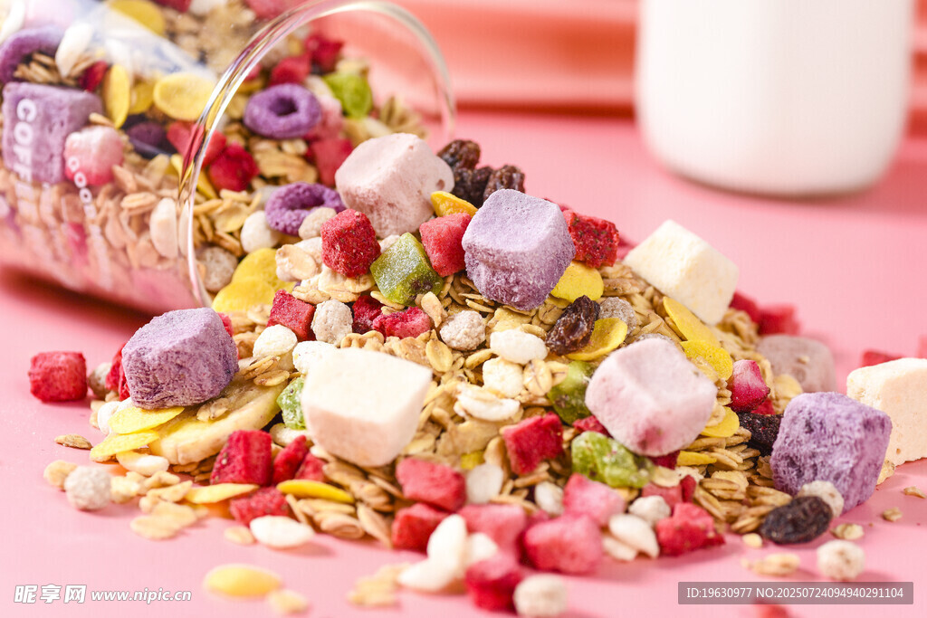 缤纷多彩的美味谷物零食