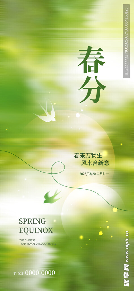 燕子清明节春分谷雨春天绿色 
