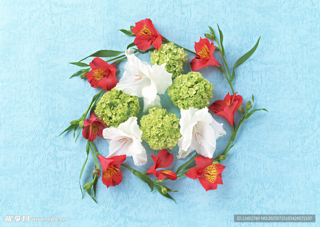 花卉与绿植的创意组合