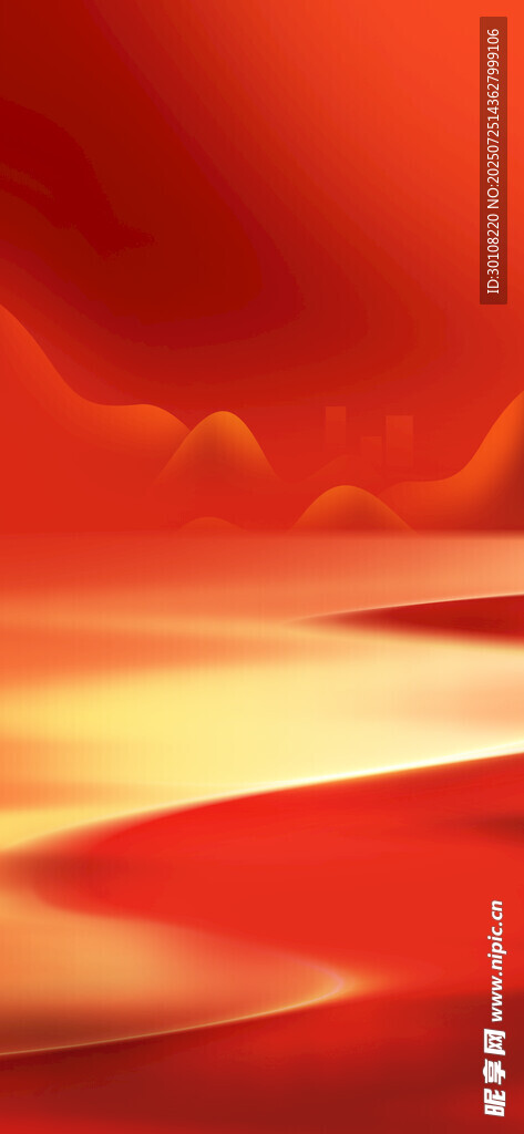 红色背景
