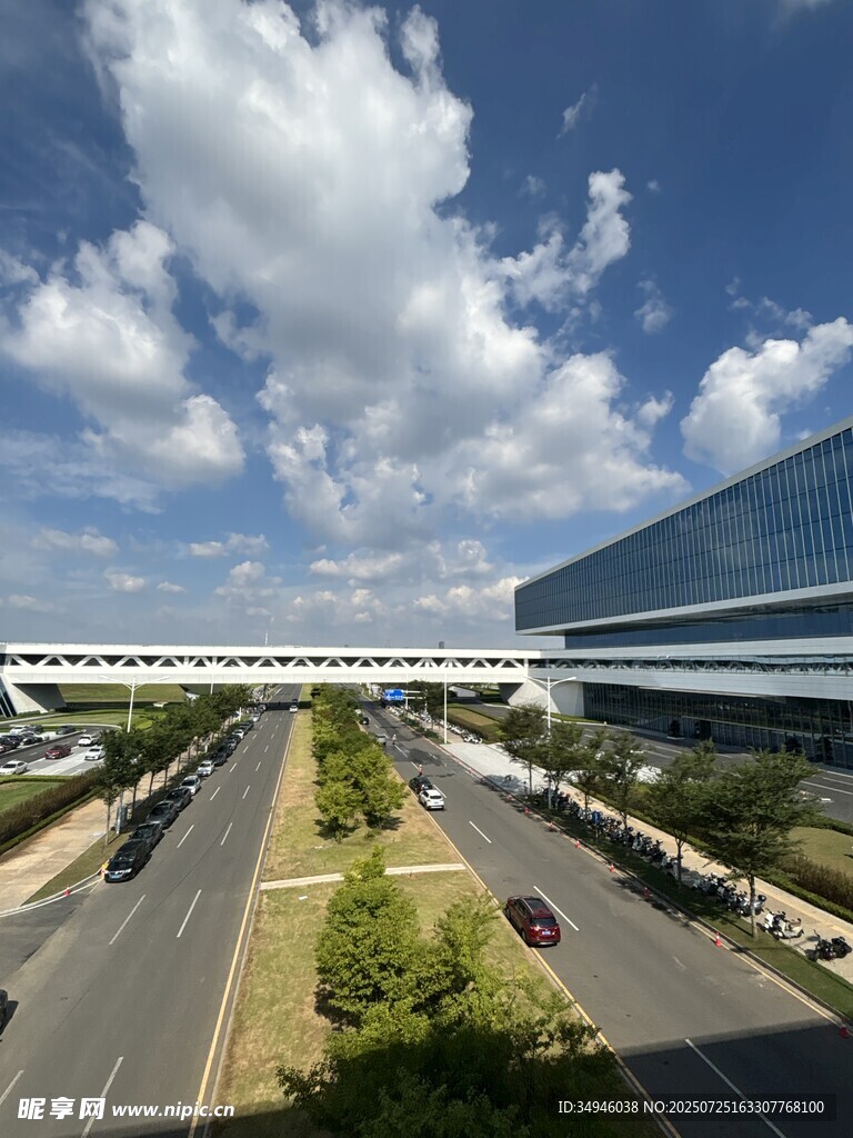 现代城市道路与建筑景观