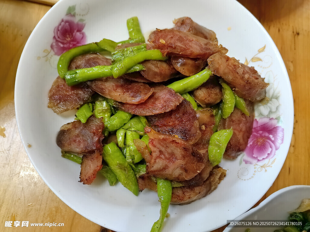 青椒炒腊肠