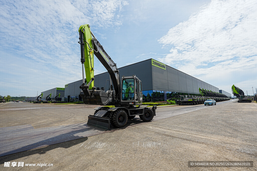 户外的大型机械设备