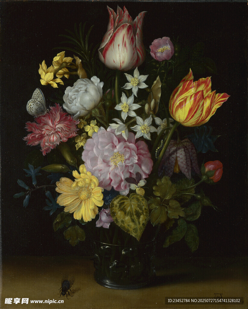 古典花卉静物油画