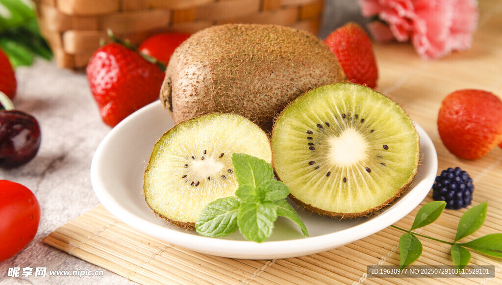 新鲜切片猕猴桃