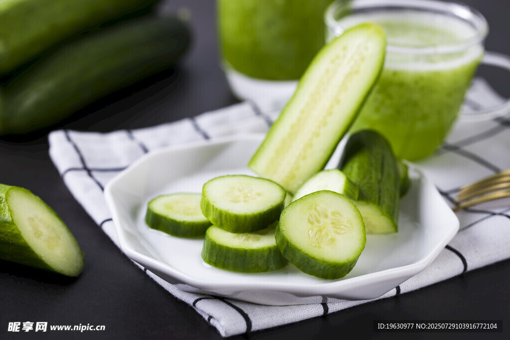 新鲜黄瓜片