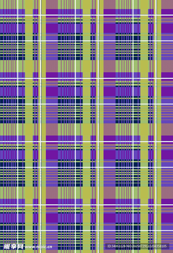 矢量多彩格子图案纹理
