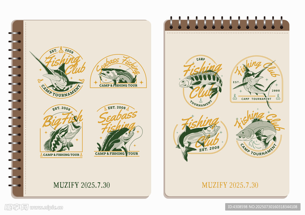 8款入鱼类logo图案