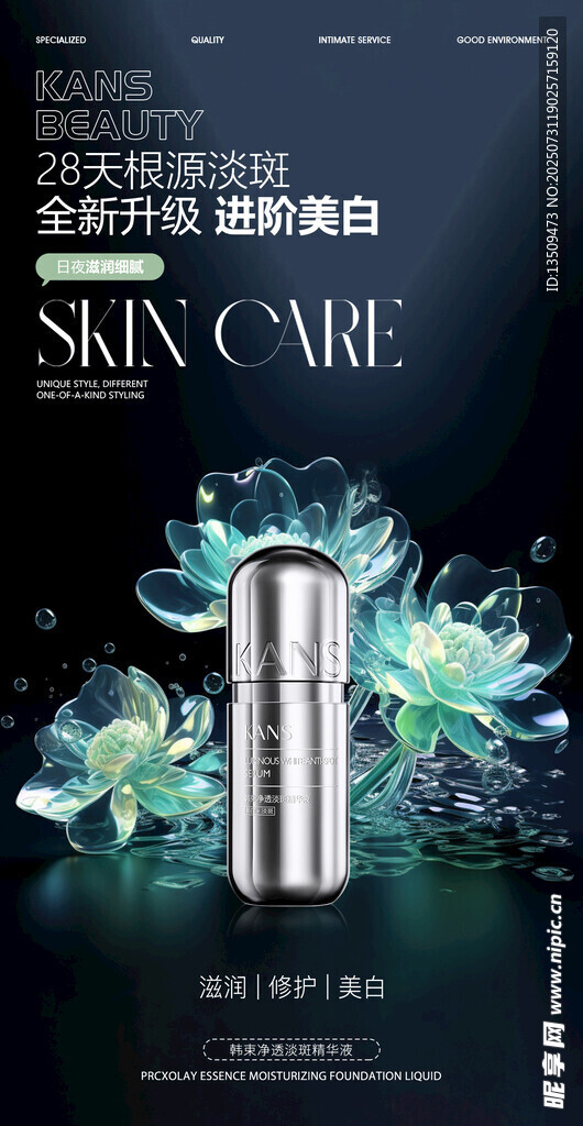 美妆护肤品化妆品海报