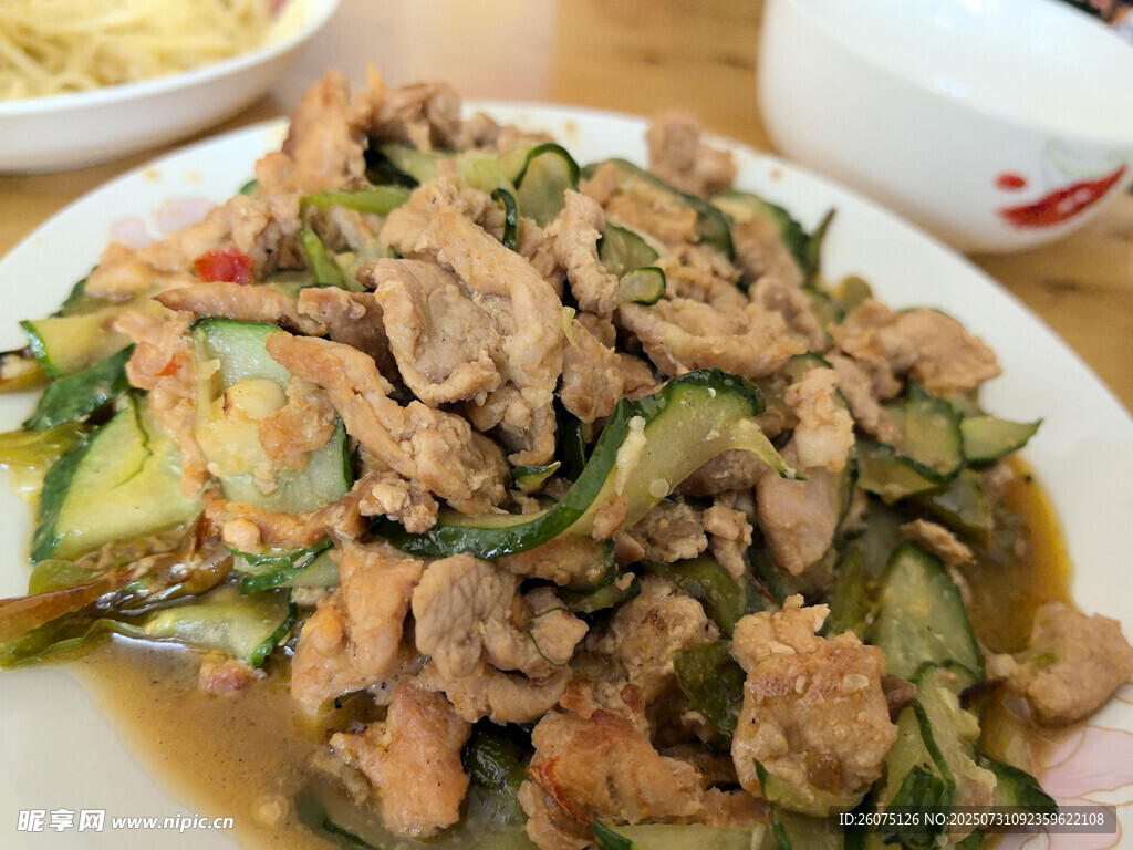 美味黄瓜炒肉片