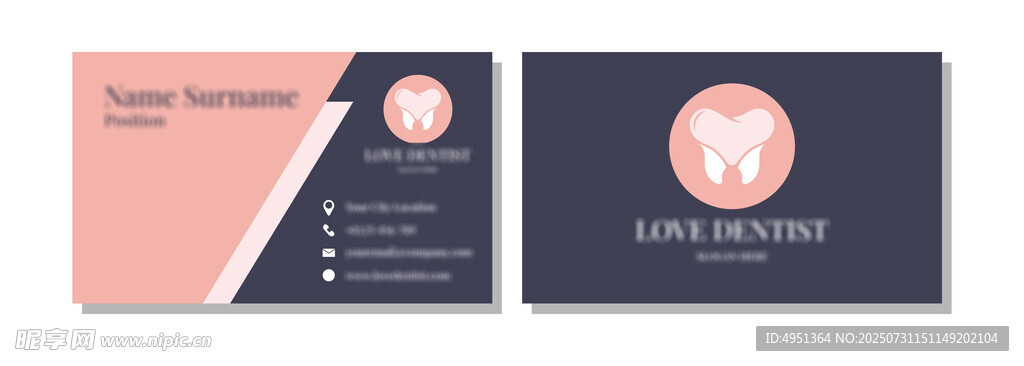 简约风格名片设计示例