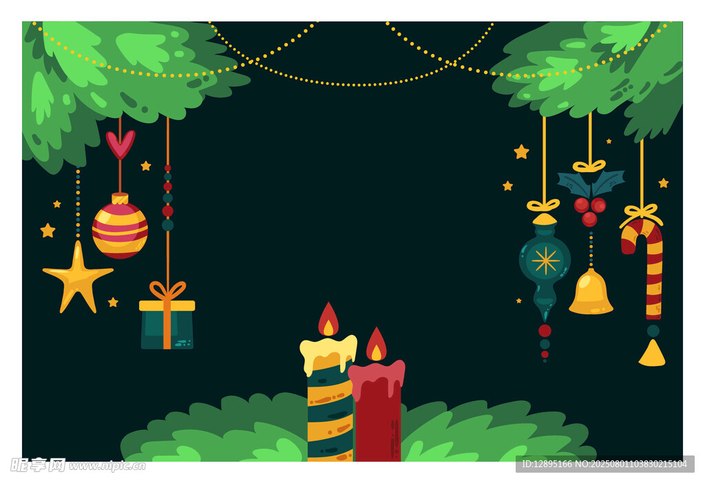 圣诞装饰悬挂场景