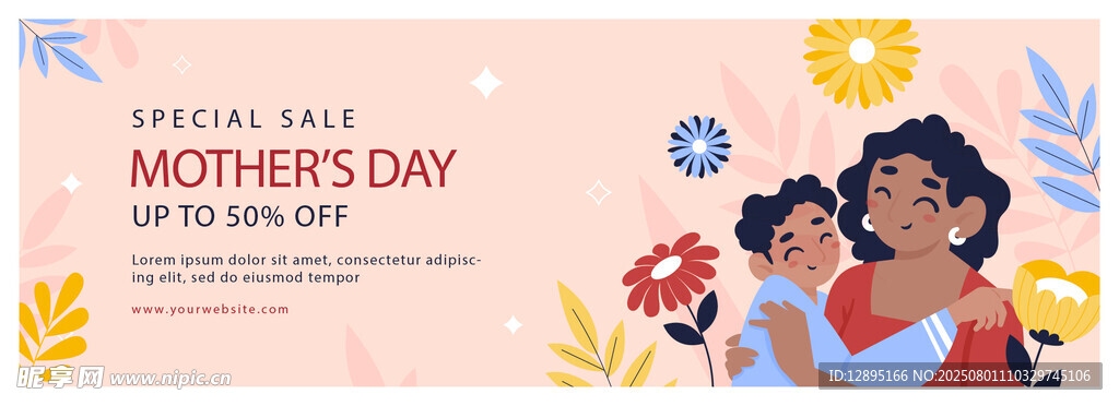 母亲节温馨亲子美好瞬间