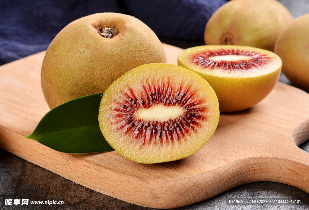 红心猕猴桃切片