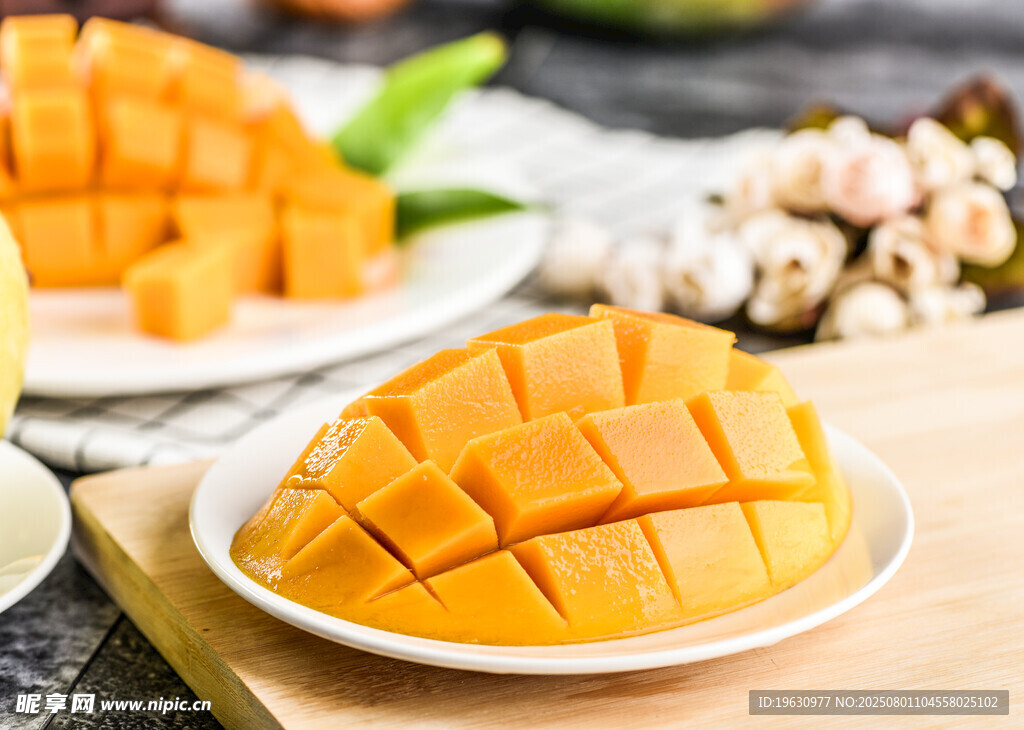 切块芒果