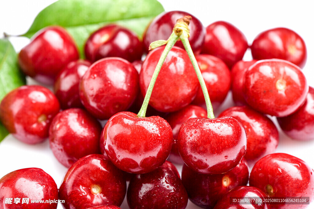 新鲜红樱桃