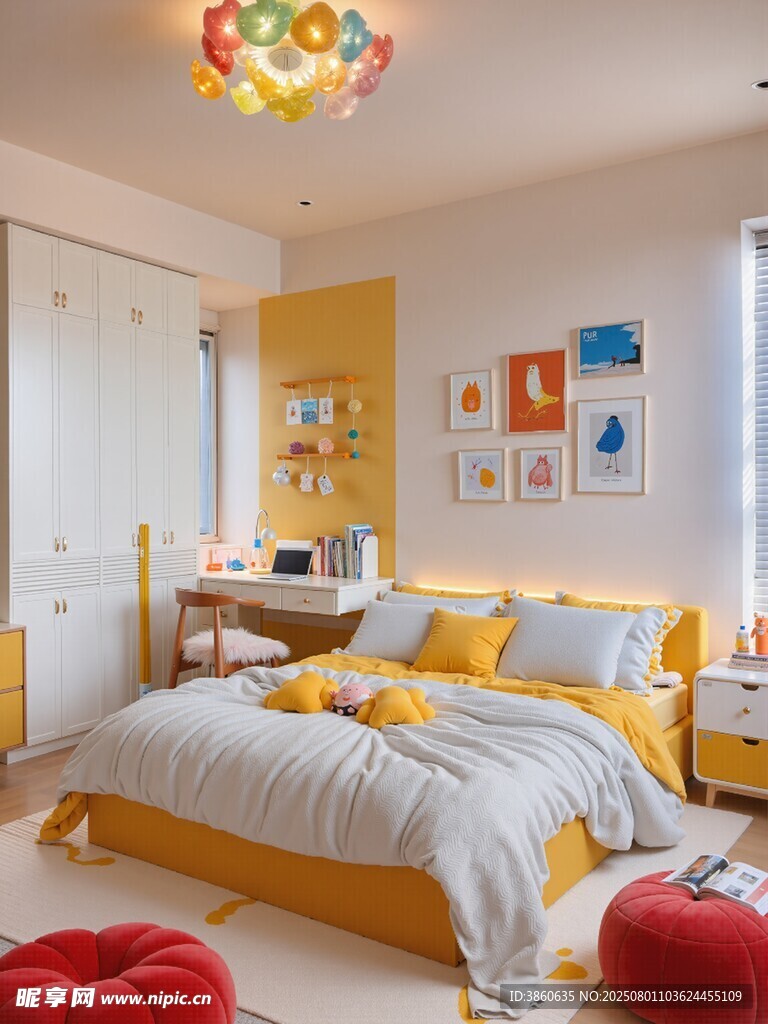 温馨儿童房 多彩梦幻空间