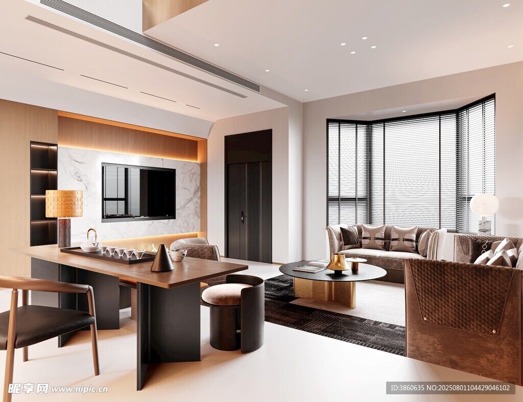 现代简约风客厅室内设计