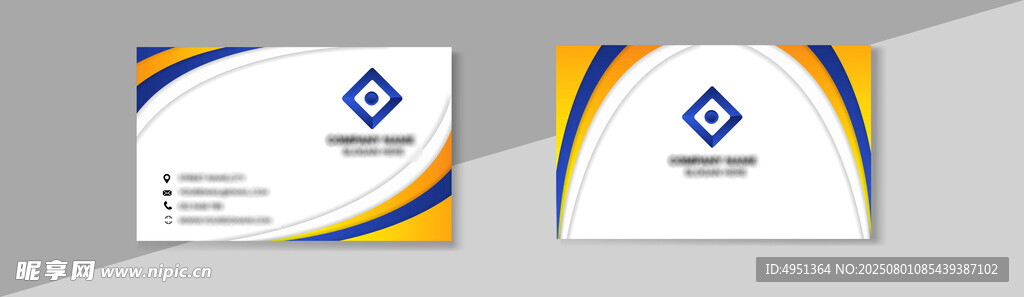 几何风格创意名片设计