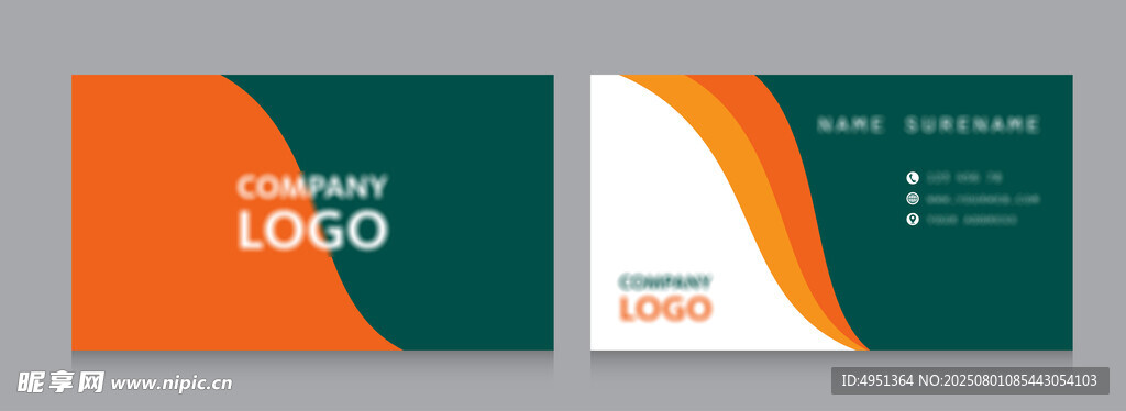 简约风格名片设计模板