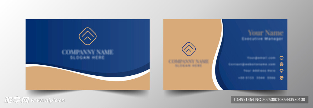 商务风格名片设计模板