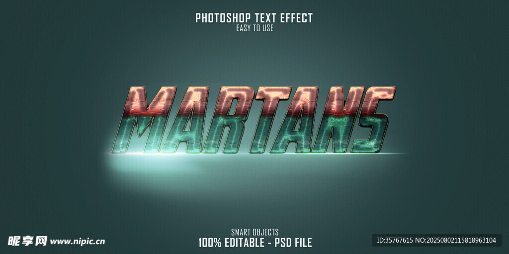 金属质感字体设计展示