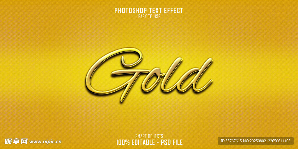 金色背景上的Gold字样