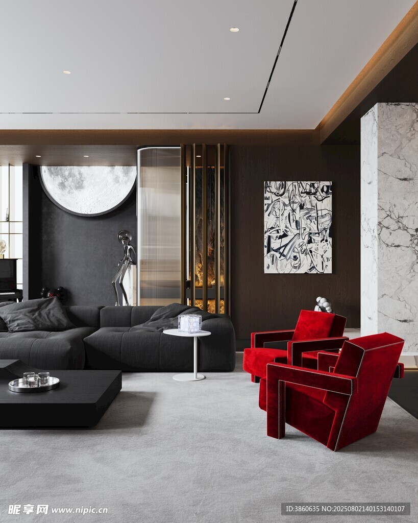 现代时尚客厅家居展示