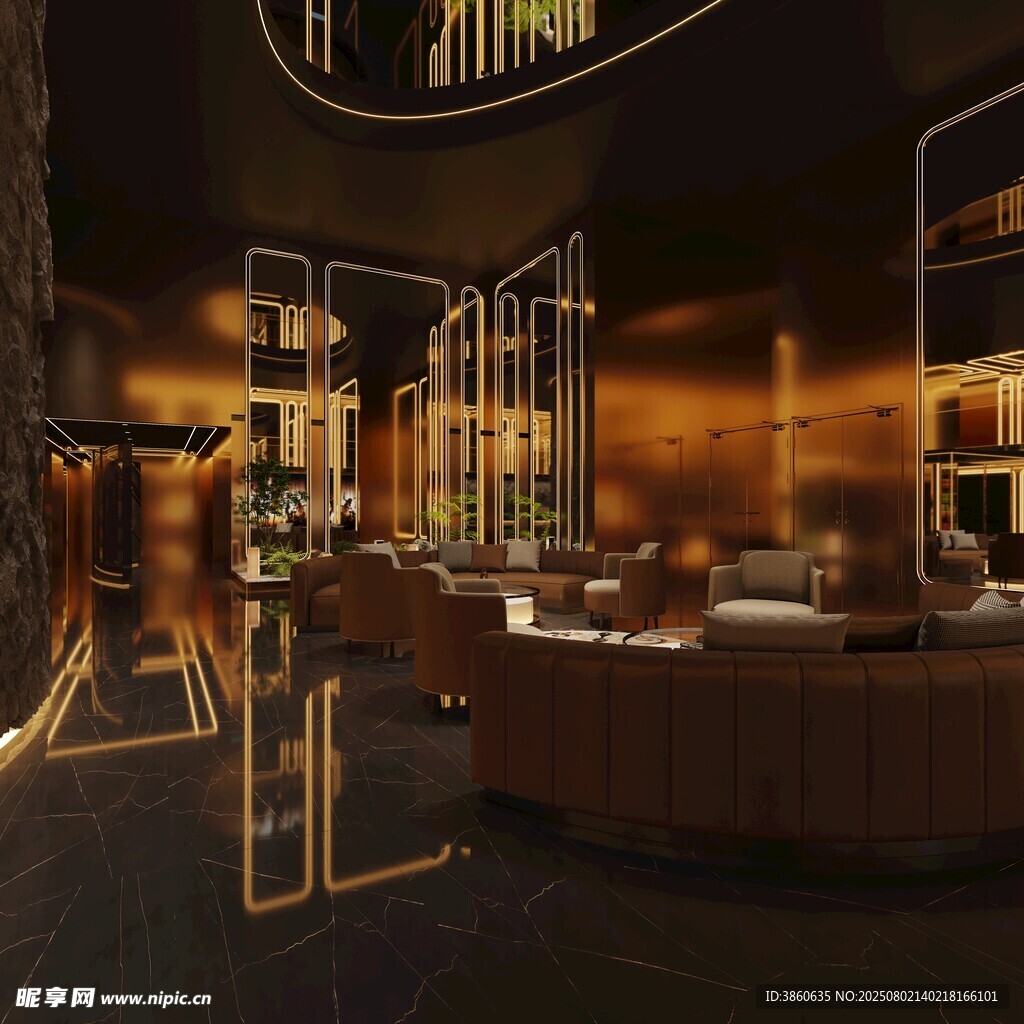 奢华时尚店铺室内场景