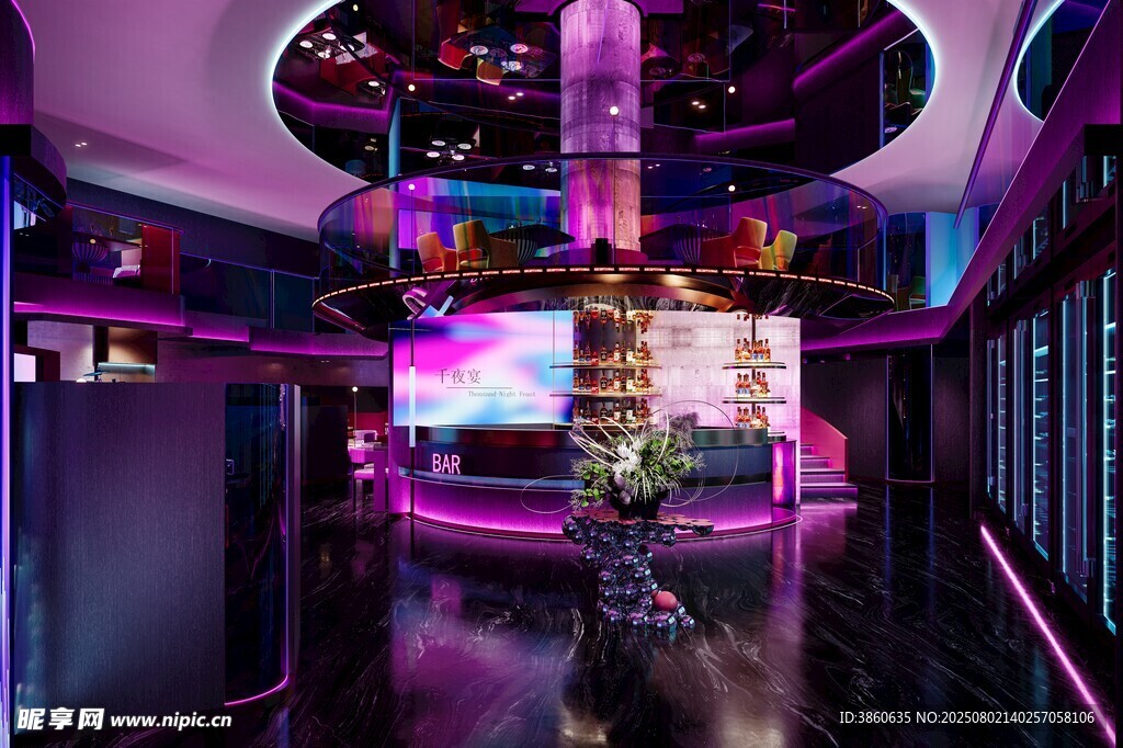 炫酷时尚的室内娱乐空间