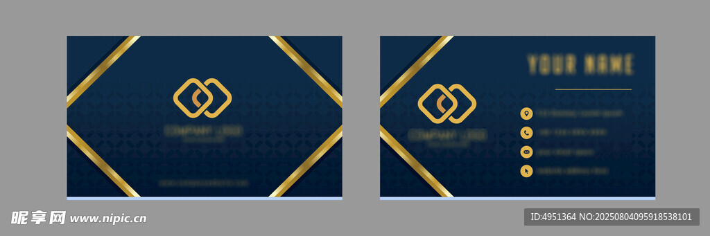 高端商务名片设计示例