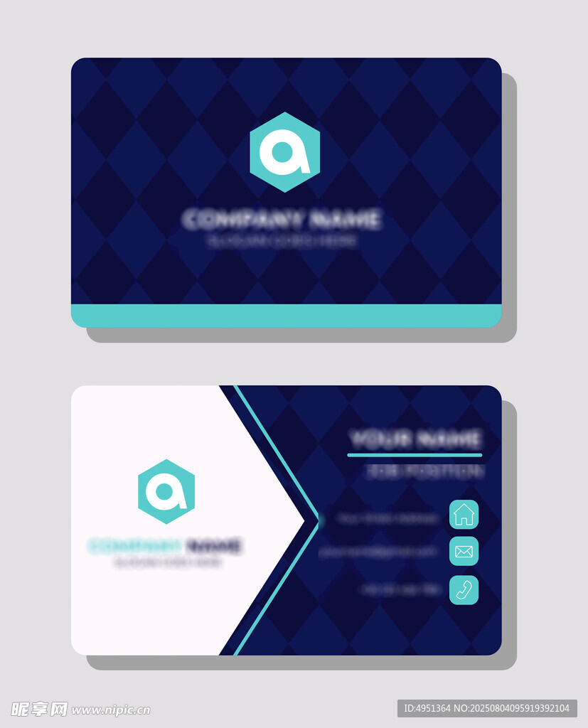 科技风商务名片设计