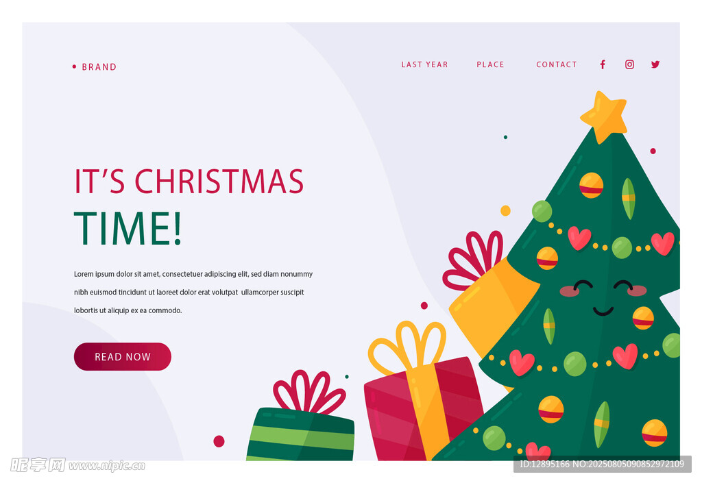 圣诞主题网页界面设计