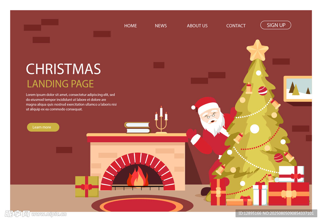 圣诞家居装饰温馨场景