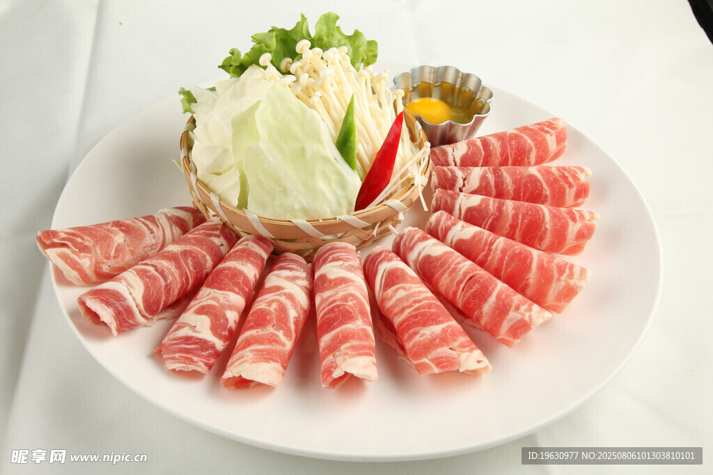 新鲜美味羊肉卷