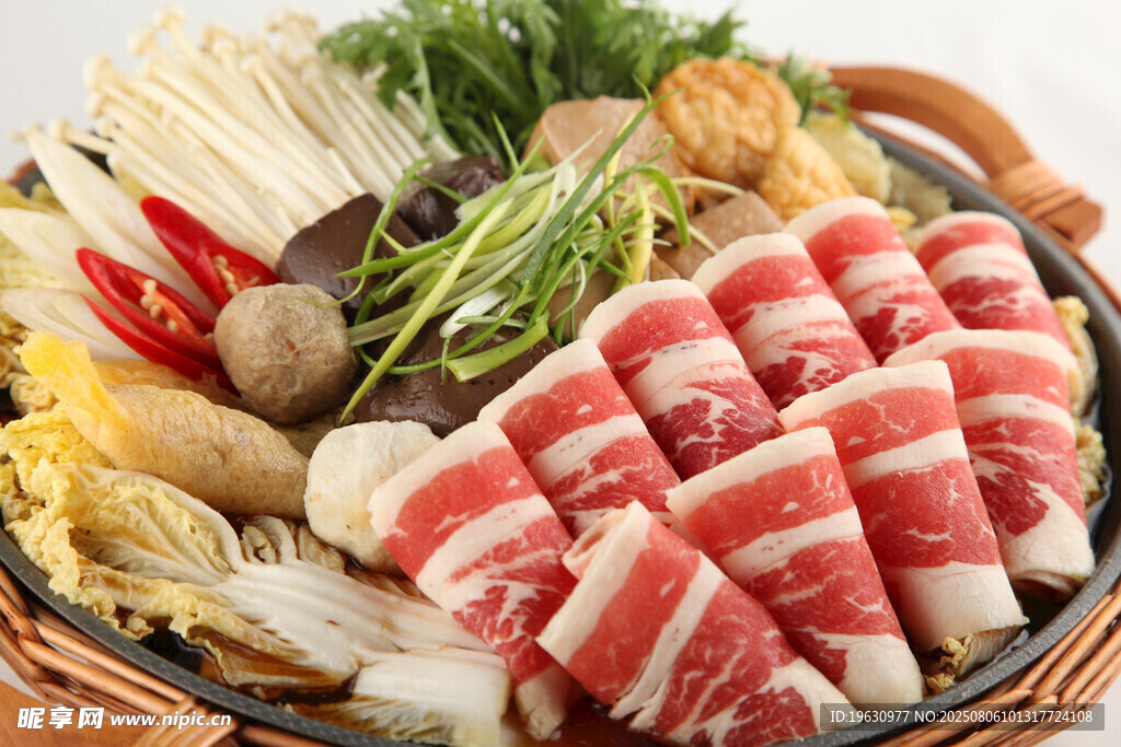 丰盛火锅食材