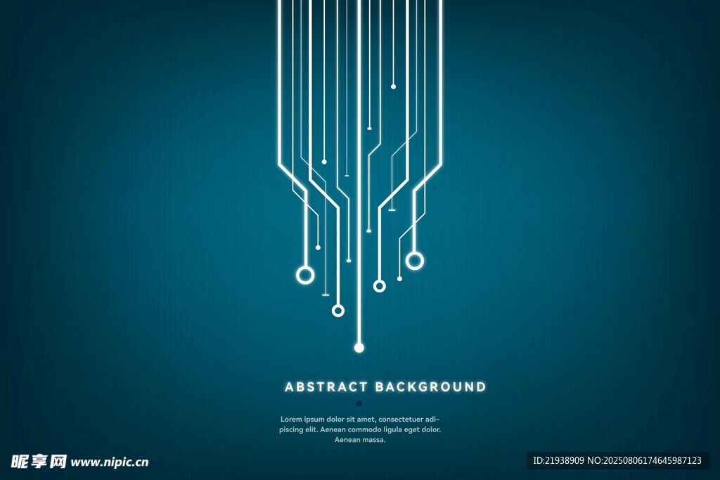 科技感电路线条背景图