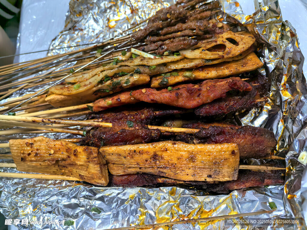 美味烤串与锡纸