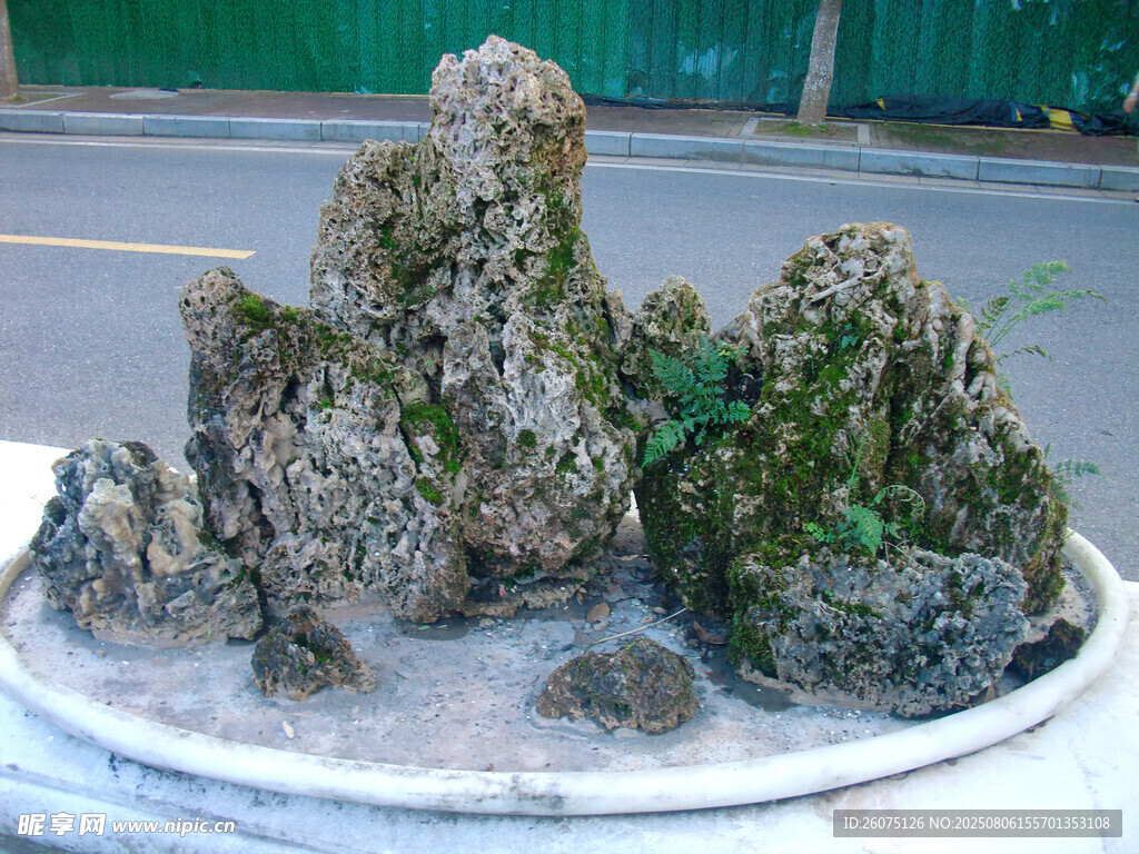 精致假山盆景景观