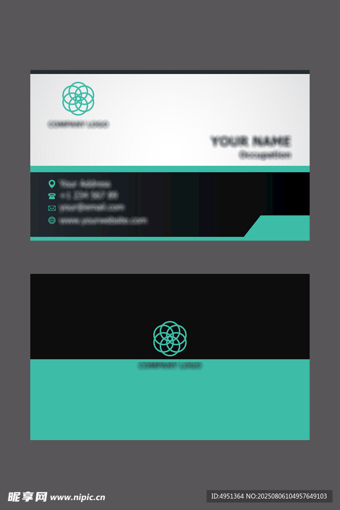 简约现代风商务名片设计