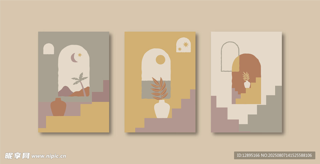 简约风格抽象人物挂画