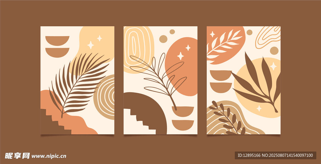 植物图案装饰画设计