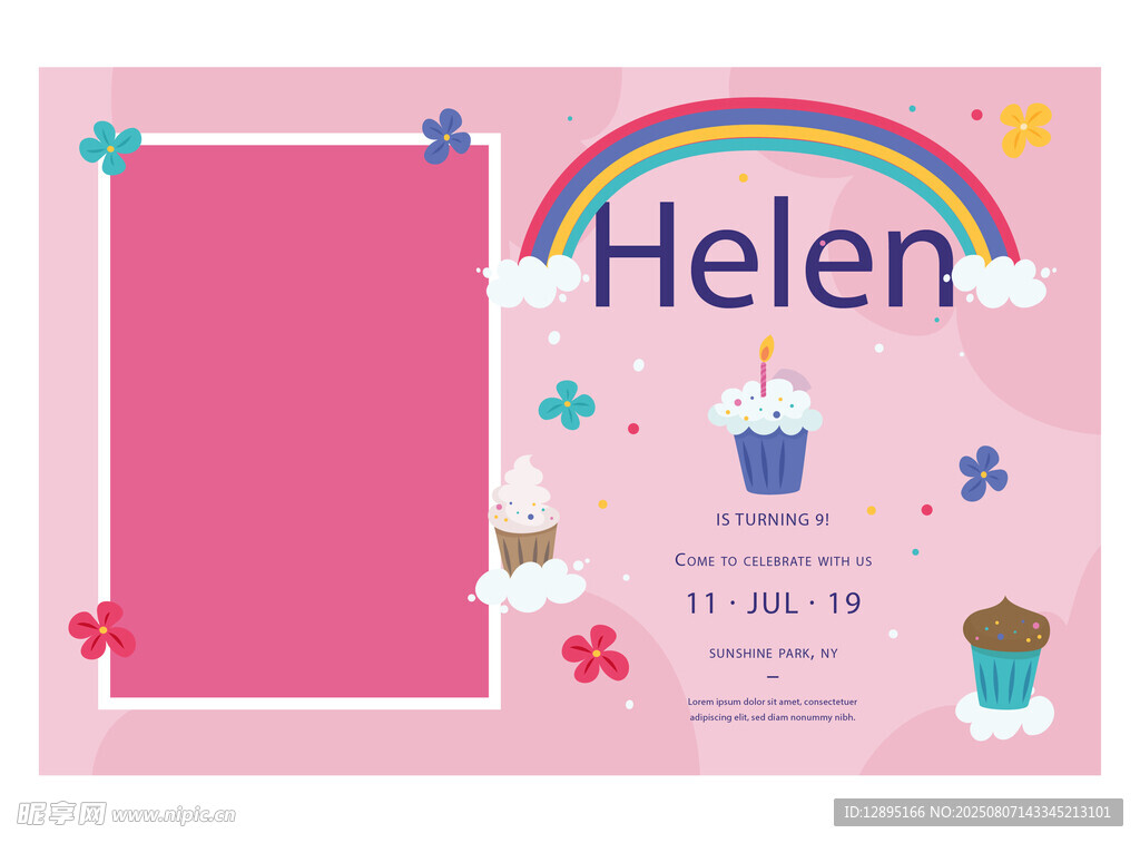 Helen的梦幻生日派对相框