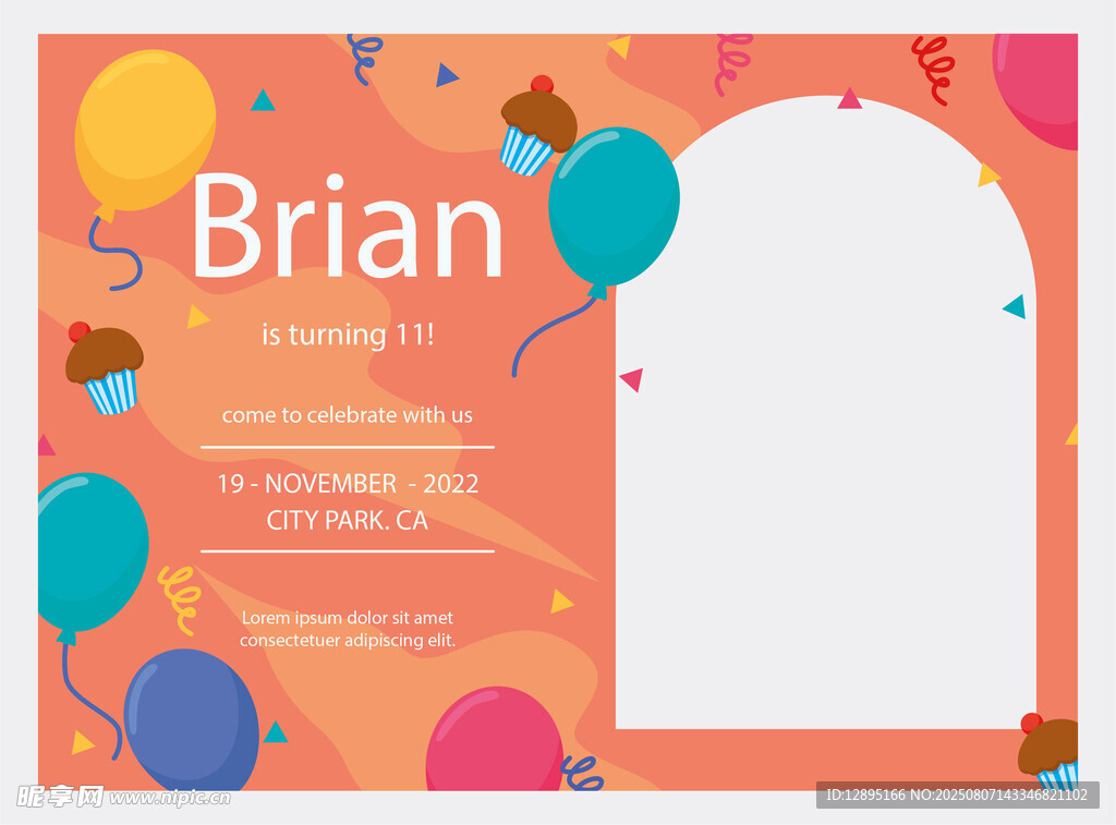 Brian生日派对照片框架