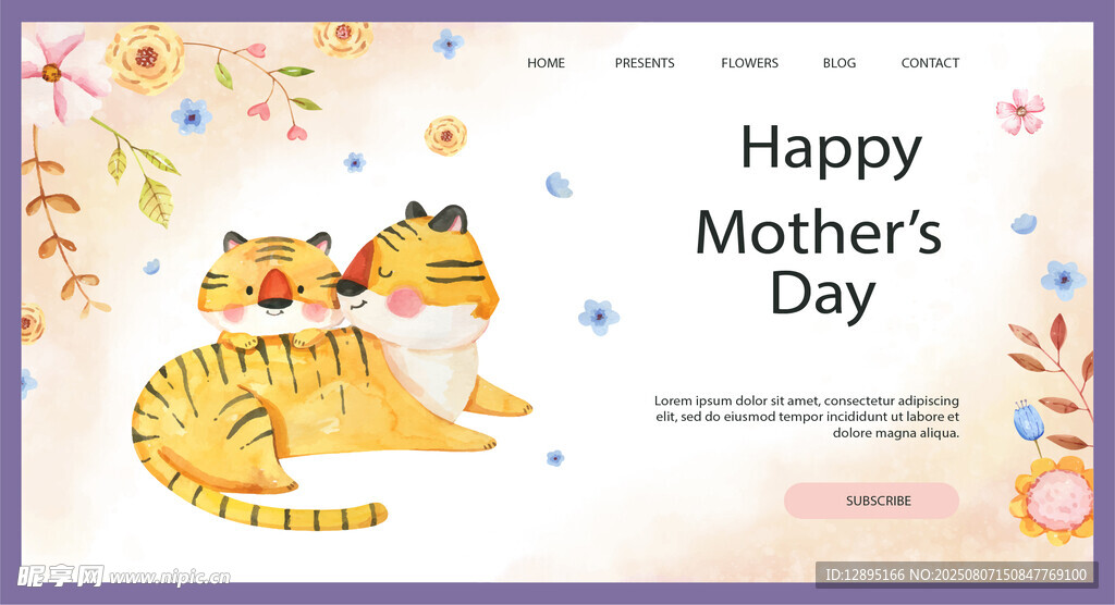母亲节猫咪主题网页设计